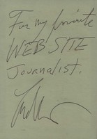 Autographe de Michael Cimino